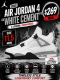 Air Jordan 4 "White Cement"