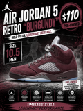 Air Jordan 5 Retro "Burgundy"