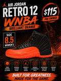 Air Jordan 12 Retro WNBA "Brilliant Orange"