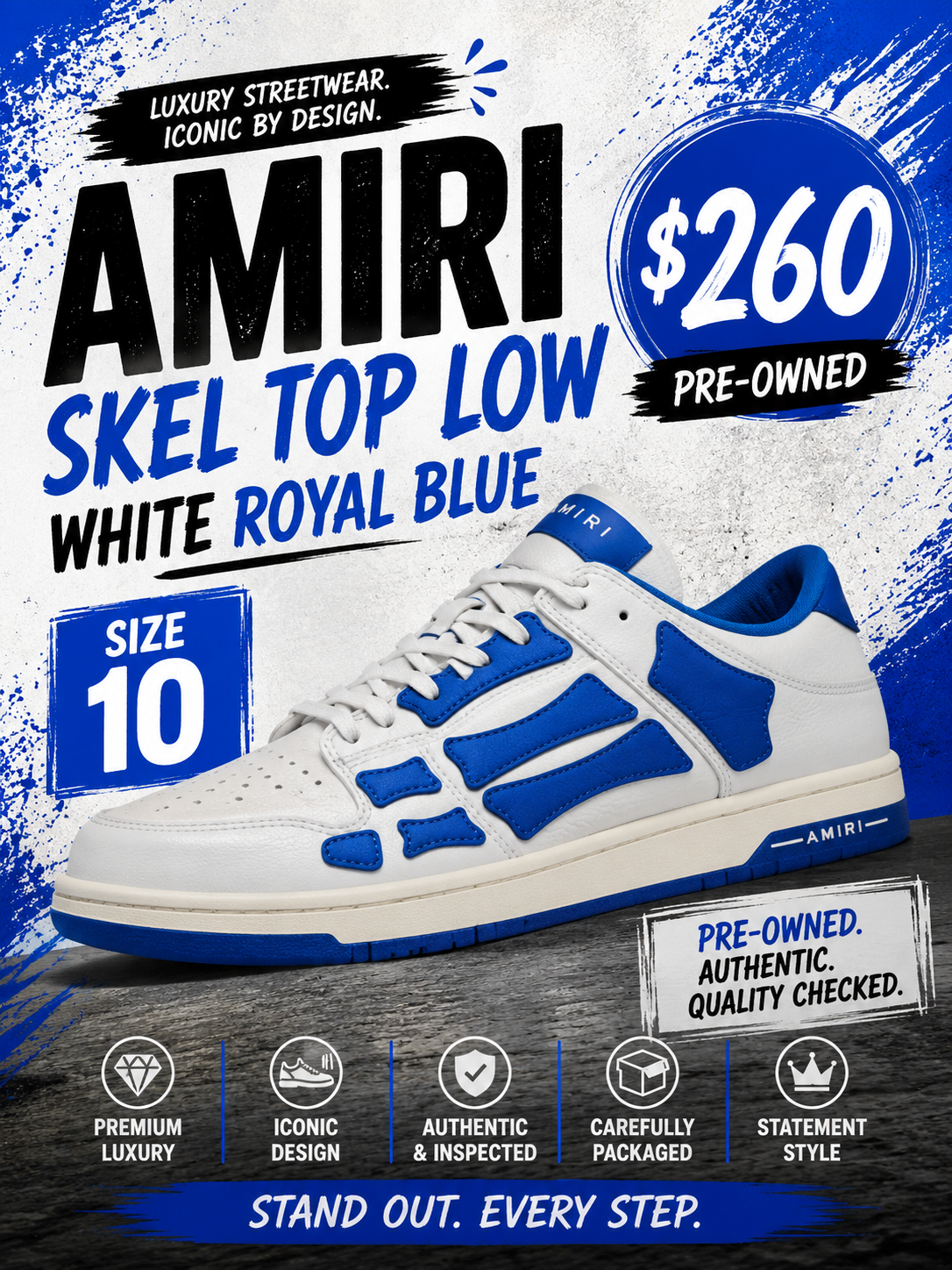 Amiri Skel Top Low