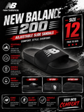 NEW BALANCE 200 ADJUSTABLE SLIDE SANDALS