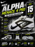 NIKE ALPHA MENACE 4 PRO FOOTBALL CLEATS