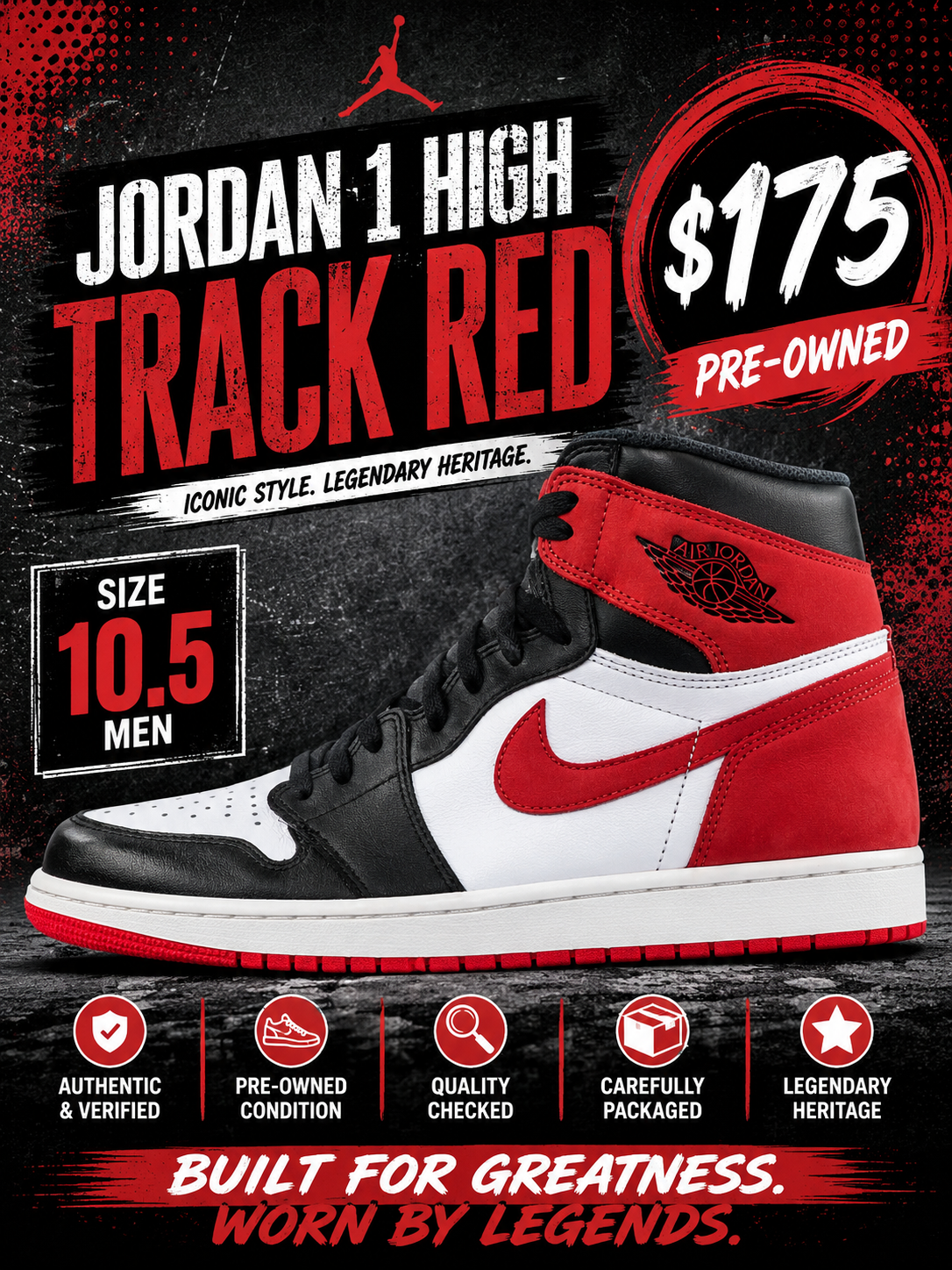 Air Jordan 1 High "Track Red"