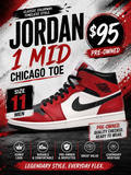 Jordan 1 Mid "Chicago Toe"