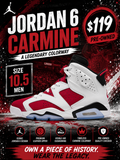 Air Jordan 6 "Carmine"