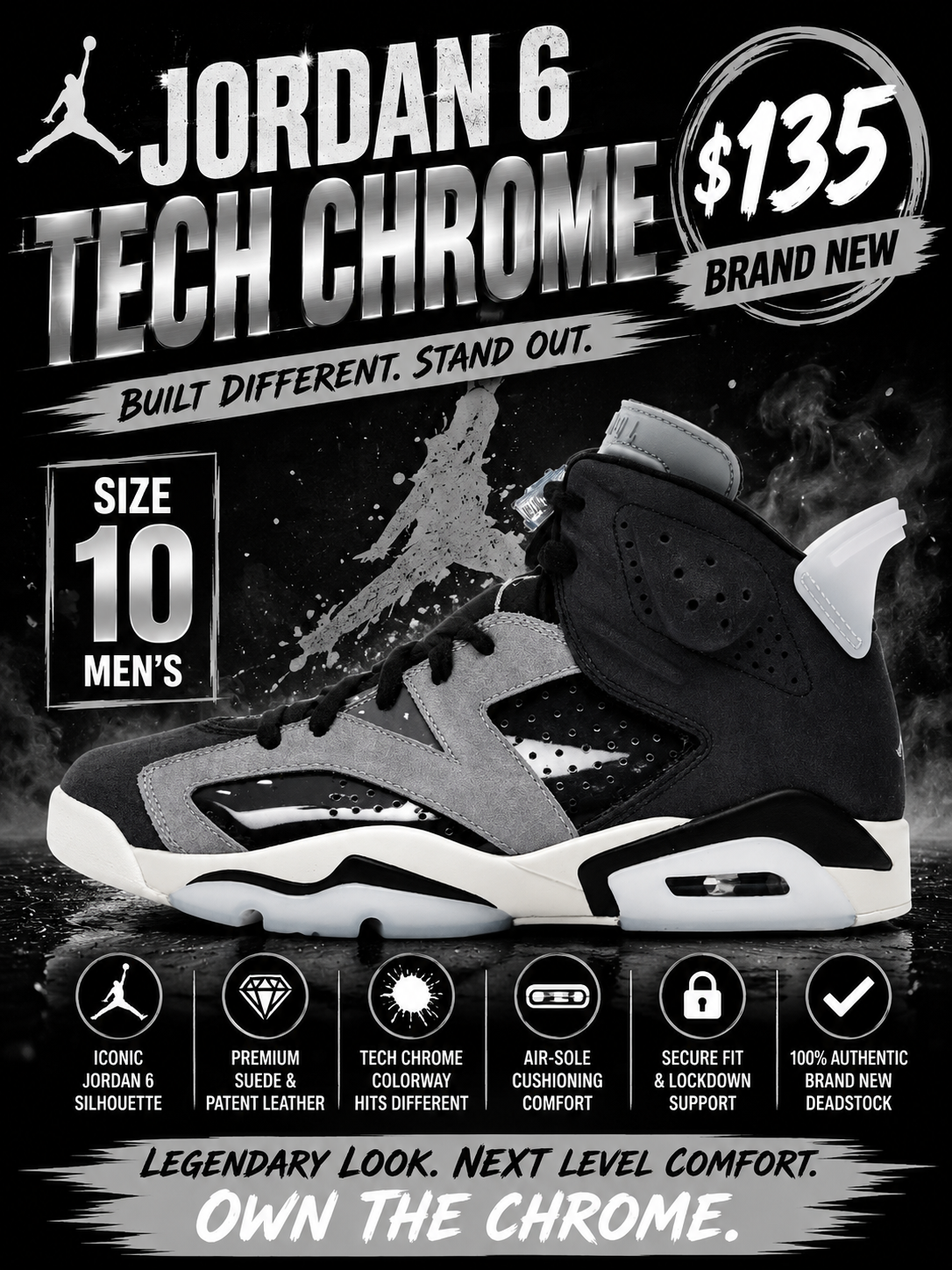 Air Jordan 6 "Tech Chrome"