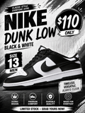 Nike Dunk Low Black & White