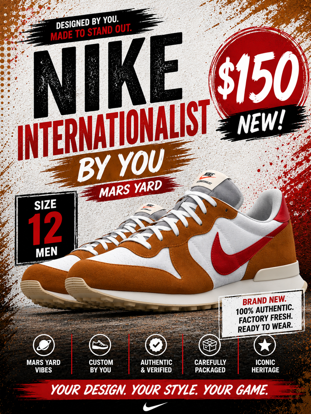 Nike Internationalist By You "Mars Yard"
