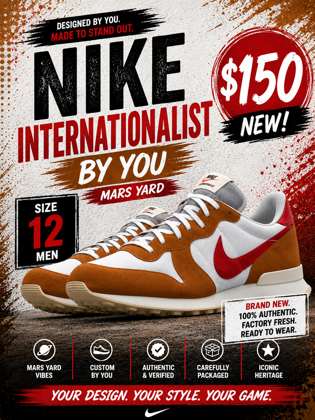 Nike Internationalist By You "Mars Yard"