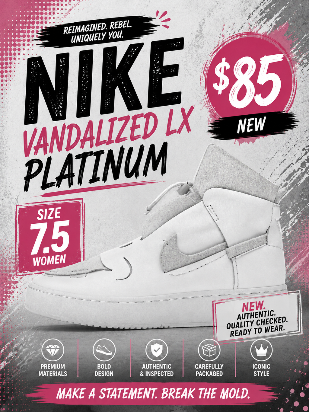Nike Vandalized LX Platinum