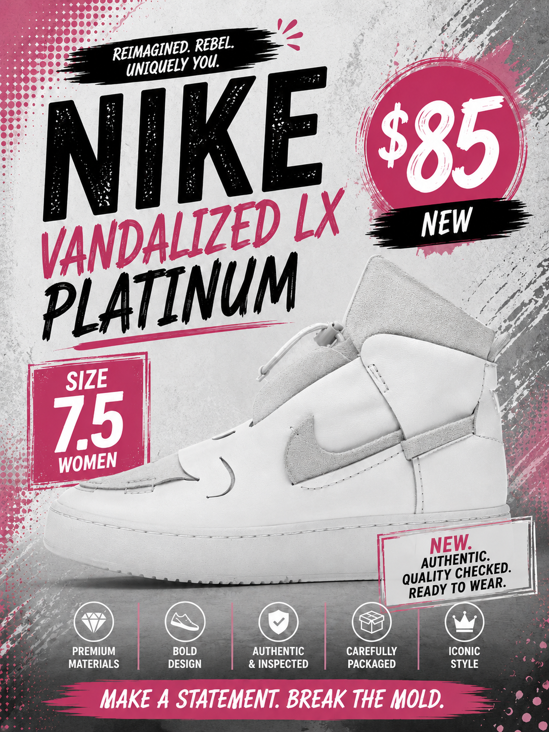 Nike Vandalized LX Platinum