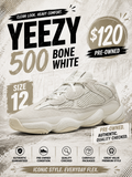Adidas Yeezy 500 "Bone White"